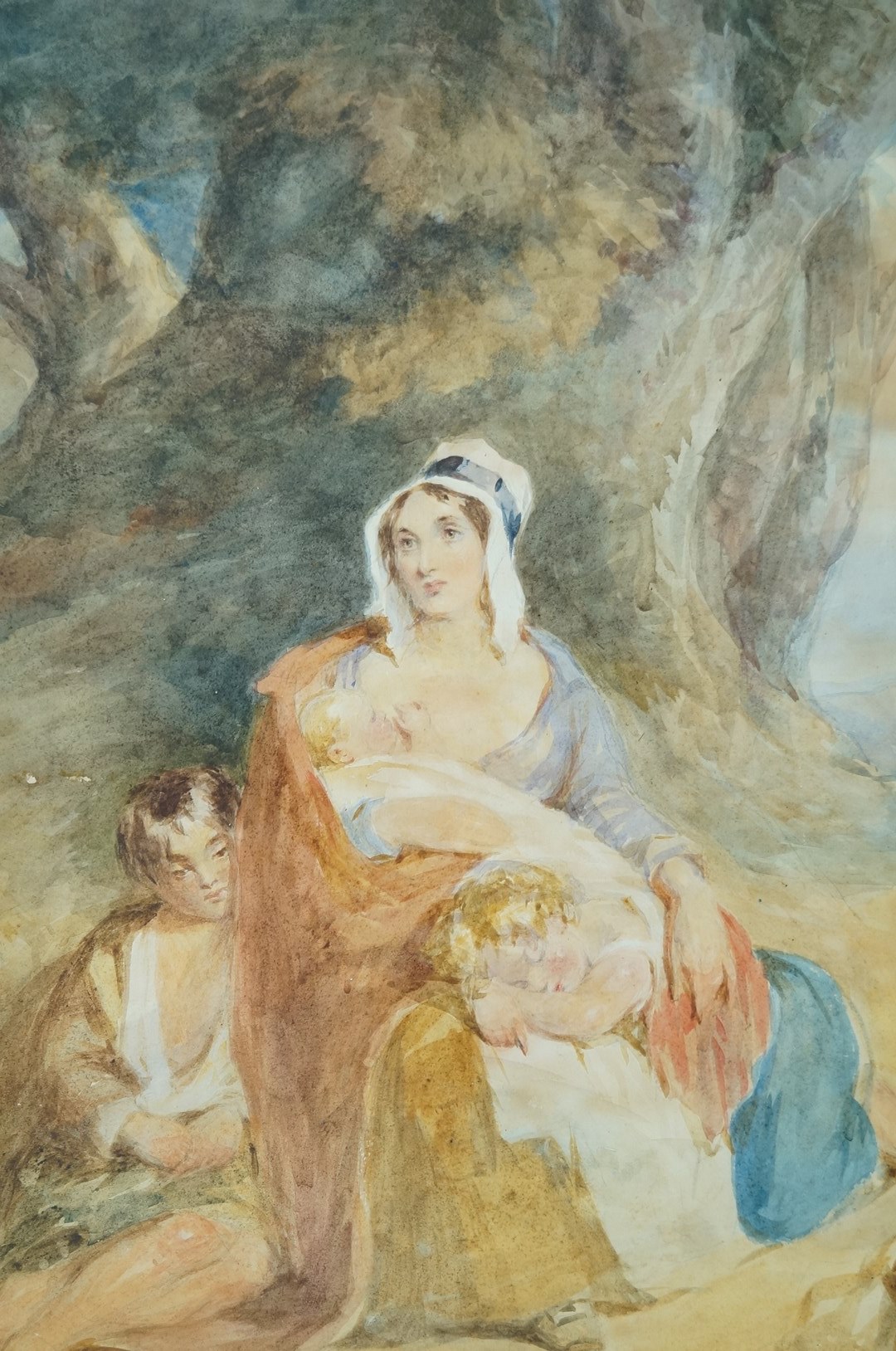 English School, 19th century
Mother and child in a landscape
Watercolour
44cm x 33.