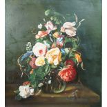 20th century School
Still life with a vase of flowers
Oil on board
58cm x 52cm