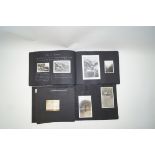 Two photograph albums, circa 1930 and 1938, candid snapshots in Scotland, Norway,