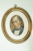 English School, 19th century
A portrait of Benjamin Disraeli
Oil on board
14cm x 9.