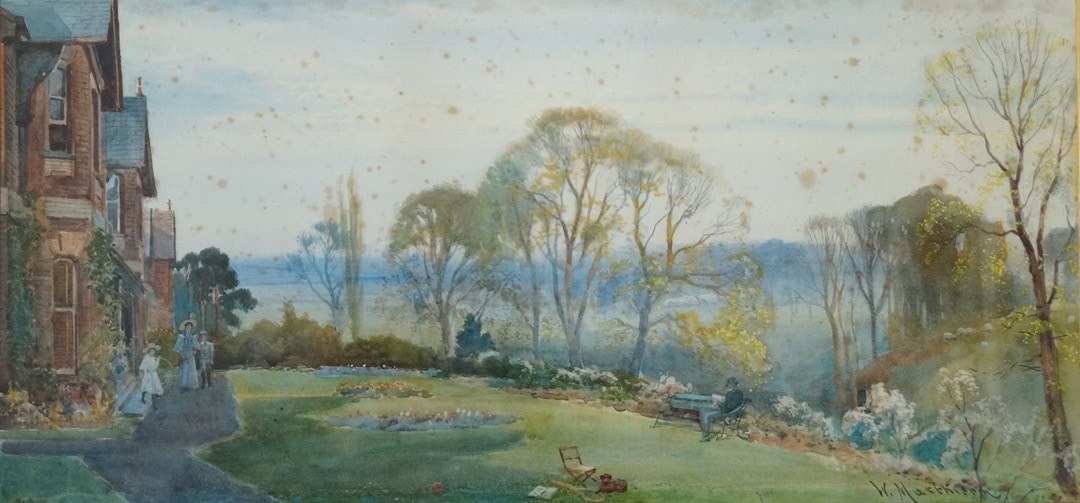William Matheson
Broughton Castle and Elmleigh, Banbury Oxfordshire
Watercolour and bodycolour, - Image 2 of 2