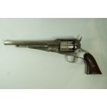 A Remington new model army revolver, 44 calibre, serial number 6384, circa 1860,