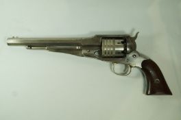 A Remington new model army revolver, 44 calibre, serial number 6384, circa 1860,