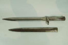 A 20th century bayonet, possibly German,
