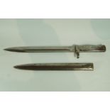 A 20th century bayonet, possibly German,