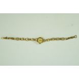 Avia, a lady's 9ct gold bracelet watch, 7.