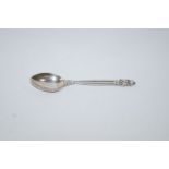 A Georg Jensen silver Acorn pattern teaspoon, London import marks for 1959, 12.8 cm long, 19.