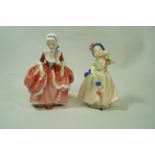 Two Royal Doulton figures, "Tinkle Bell" HN1677, 12cm high and "Goody Two Shoes" HN2037,