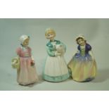 Three Royal Doulton figures "Dinky Do" HN1678, 11.