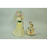 Two Royal Doulton figures of "Jane" HN2806, 20.