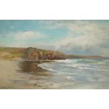 Alfred Warne Browne, 19th century
Cornish landscape
Oil on board
Signed lower left
21.5cm x 33.