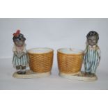 A pair of 19th century Continental bisque figures,