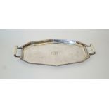 An Art Deco silver tray,by Wilson & Gill, Birmingham 1933,