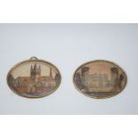A pair of Victorian Isle of Wight, Alum Bay sand pictures,