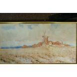 Edwin Earp (1851 - 1945)
Landscape with a Windmill, The Weir
Watercolour,