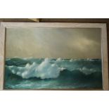 Horace Hale Stanton (fl.1880 - 1884)
Breaking waves
Oil on canvas
Signed lower right
46cm x 71.