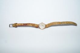 Cyma, a ladies 9 carat gold wrist watch,