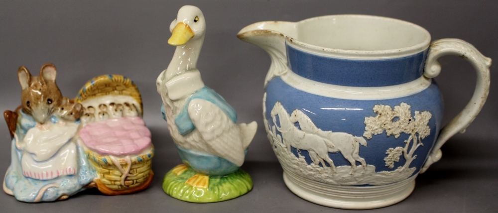 Two 20th Century Masons Ironstone jugs (Mandalay & Chartreuse design) together with 2 Beswick - Image 5 of 7