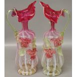 A pair of late Victorian Murano glass ew