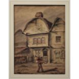 Holmes-Winter, unframed watercolour of a