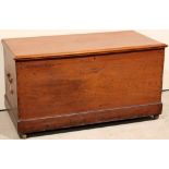 A 19th Century mahogany blanket chest (w