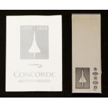 A silver Concorde commemorative money cl