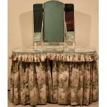 A knee hole dressing table with kidney s