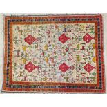 A Persian tribal rug (nomadic northern),