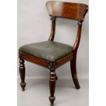 An early Victorian mahogany side chair u