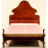 Early 20th Century mahogany double bed w