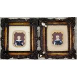 Two 19th Century miniature portraits of