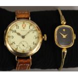 A 15ct gold Waltham pocket watch with De