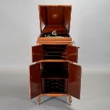 Victor Victrola Record Player in Cabinet, Model VV-XIV, Serial No. 115977E {Dimensions 48 x 22 x