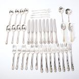 Towle Royal Windsor Sterling Silver Flatware: Comprising eight luncheon forks {length 7 1/4 inches};