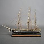 Ship Model with Three Masts {Maximum dimensions 36 x 50 x 16 inches}