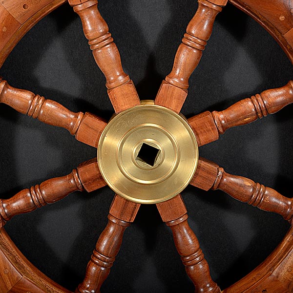 Ship Wheel {Maximum diameter 33 1/2 inches, width 2 1/4 inches} - Image 2 of 5