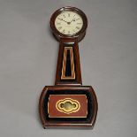 American Eglomise Lyre Form Wall Clock, E. Howard & Co. Boston {Height 29 inches, width 12