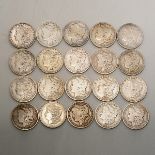 Lot of 20 Morgan Dollars.  Including 1880, 1884(O), 1884-3, 1889 (O), 1896(O), 1896 (S), 1897(O),