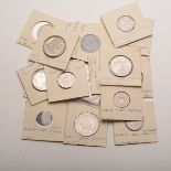 Lot of 18 Silver & Bronze Middle Eastern Coins.   Including Palestine (6), Jordan (3), Syria (3),