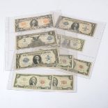 Lot of US Paper Money.  Including $20 1922 gold certificate, 1923 $1.00 silver certificate (2), 1899