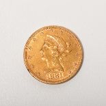 US 1881 $10 Gold Eagle, VF Condition.