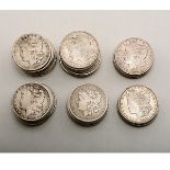 Lot of 40 Morgan Dollars.  Including 1879; 1879(S); 1880; 1880(O)-2; 1880(S); 1881; 1881(O); 1883-2;