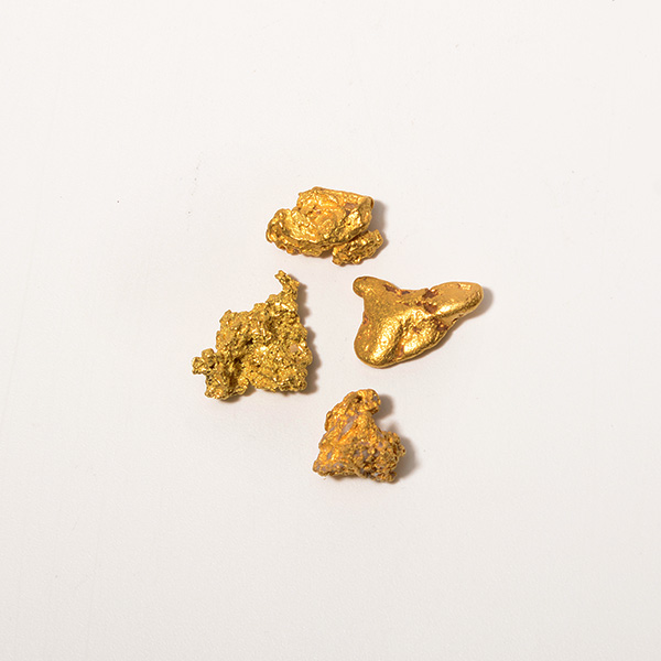 Lot of 4 Gold Nuggets, 38 Grams Total Weight. - Image 2 of 2