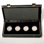 Lot of 4 US Morgan Dollars. Uncirculated Condition 1883(0), 1884(0), 1885(0), 1904(0) in box.