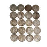 Lot of 20 Morgan Dollars.  Including 1878, 1879(O), 1879, 1880(O)-2, 1882, 1889(O), 1889, 1890(O),