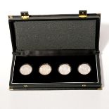 Lot of US Morgan Dollars.  Uncirculated condition 1883(0), 1884(0), 1885(0), 1904(0) in box.