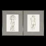 ARISTIDE MAILLOL (French 1861-1944) Group of two nude lithographs, one titled "'Ovide l 'art d '