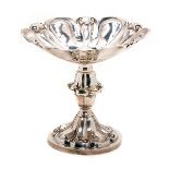 Swedish Silver Compote {Total silver weight 15 troy oz; height 7 1/2 inches, diameter 8 1/4 inches}