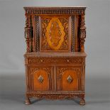 Baroque Style Cupboard {Dimensions 63 1/2 x 38 1/2 x 18 inches}