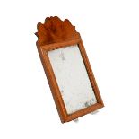 Small George I Mahogany Mirror {Height 17 3/4 inches, width 9 inches}